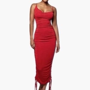 NWT JLux Label Wojek Dress - Red